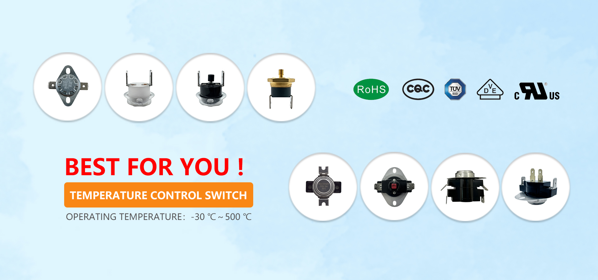 Temperature control switch