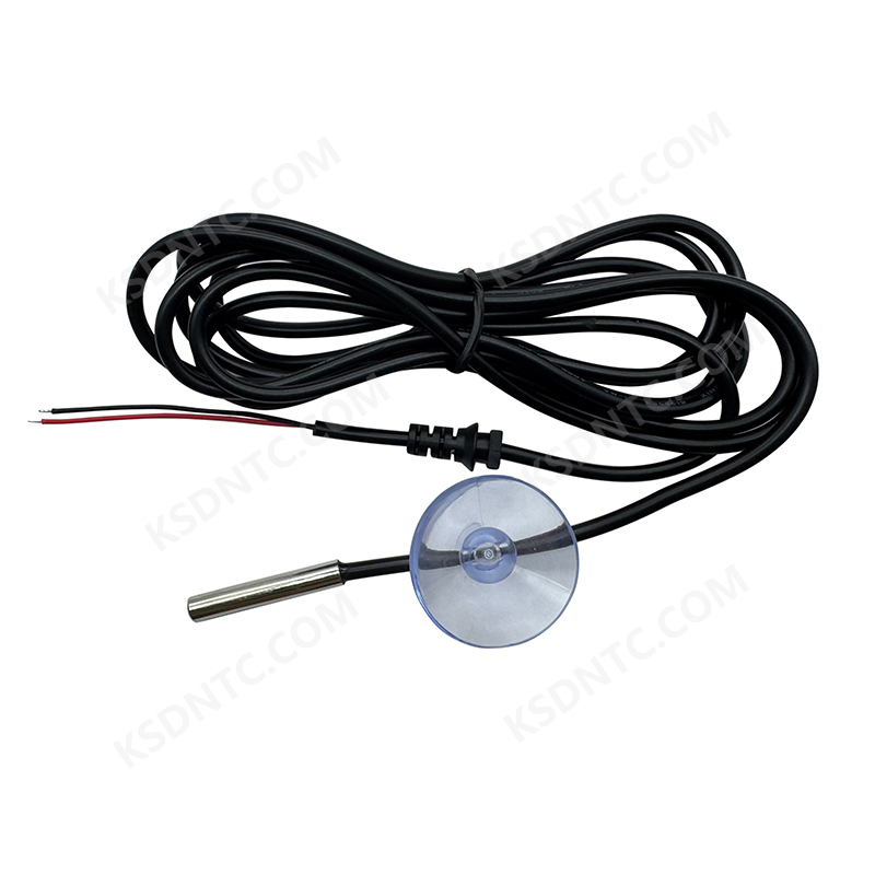 NTC thermistor cylindrical strip with adsorption head