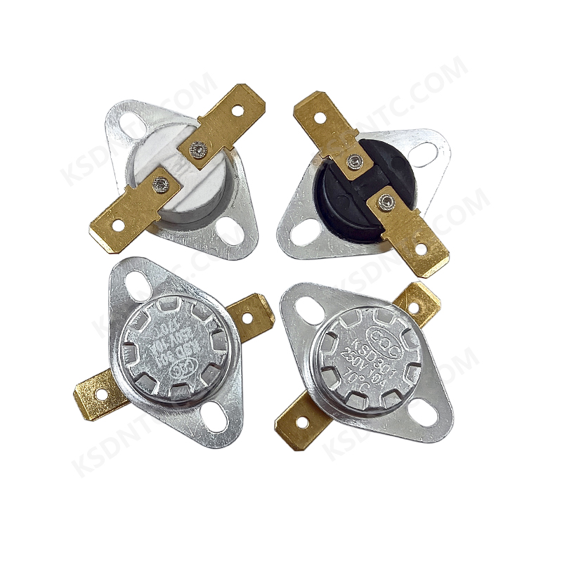 KSD301 flat foot fixing ring copper feet