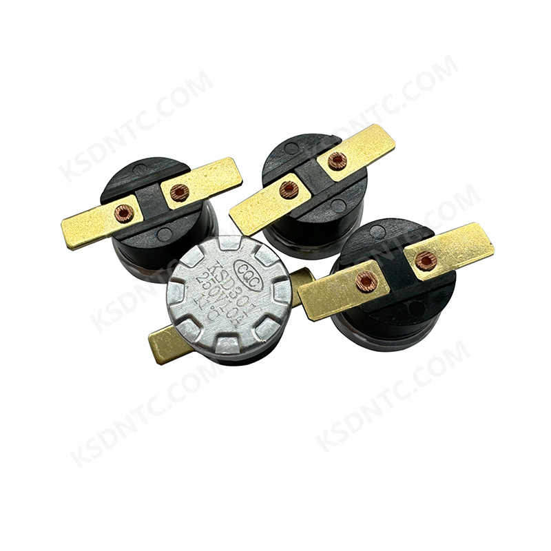 KSD301 round headed copper feet fixed flat